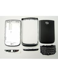 Wireless: Original BlackBerry Torch 9800 Titanium ATT Logo Housing Faceplate Bezel ATT Panel Brand New - Blackberry