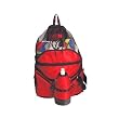 Beach Bag Deluxe - Red W/Sports Bottle Apparel Backpacks