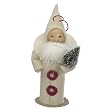 Nicol Sayre Retro Santa with Tree Christmas Ornament