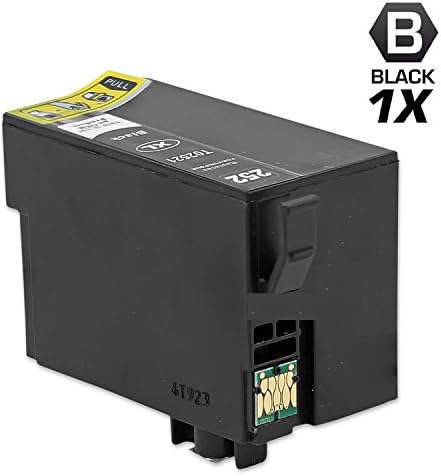 Inkforever 1 Pack black T252xl Ink Cartridges for Epson Workforce Wf-3620, Workforce Wf-3640, Workforce Wf-7610, Workforce Wf-7620, T252xl-t2524
