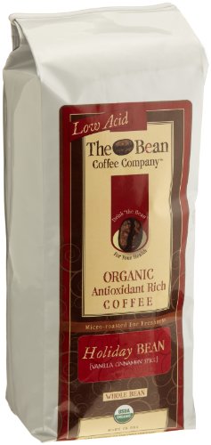 The Bean Coffee Company Holiday Bean Coffee (Vanilla Cinnamon Spice), Organic Whole Bean, 16-Ounce Bags (Pack of 2)