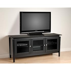 Prepac Verona Black Flat Panel LCD/Plasma TV Console