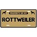 NEW  PROPERTY OF MY ROTTWEILER  LICENSE PLATE SIGN DOG