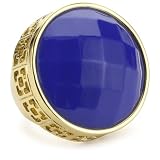 Trina Turk Gold And Electric Blue Shanghai Rin
