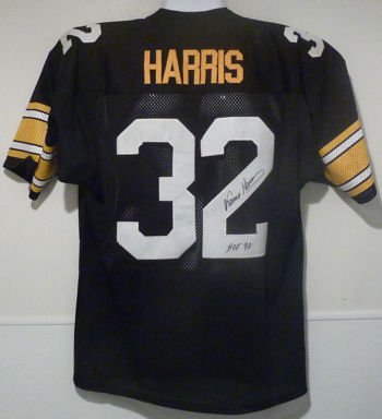Franco Harris Autographed Pittsburgh Steelers Jersey w/HOF 90