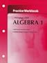 McDougal Littell High School Math: Practice Workbook Algebra 1