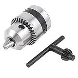 uxcell ドリルチャック　スパナドリルチャック　1.5?10mm　3/8-24UNFマウント　シルバートーン