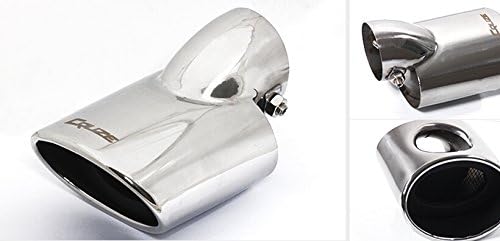 Auto Trims Stainless Steel Bluing Silver Exhaust Enamel Muffler Pipe for Chevrolet Cruze 2010 2011 2012 2013 2014 2015 (Silver)