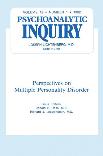 Multiple Personality Disorder: Psychoanalytic Inquiry, 12.1