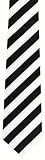 Boy`s Black & White School Color Neckties