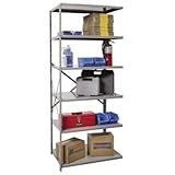 IMAGE OF Hi-Tech Shelving Heavy-Duty Open Type Add-on Unit with 6 Shelves Size: 87