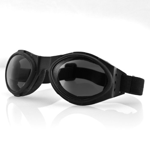Bobster Bugeye Goggles,Black Frame/Smoked Reflective Lens,one size