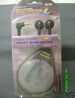Electronics: Stereo Headphones Deluxe Super Bass Emerson