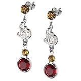 Ottawa Senators Earrings NHL Logo w/ Team Colors