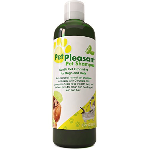 Natural Pet Shampoo for Dogs Puppies & Cat Anti Itch Flea & Tick