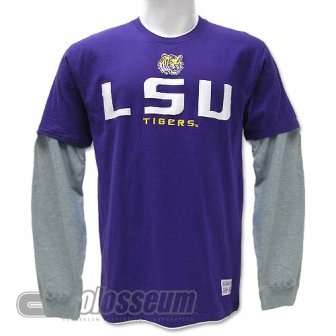 Buy LSU Tigers NCAA T-shirt Long Sleeve Combo by Colosseum Athletics