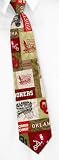 Oklahoma Collage by NCAA tan/taupe silk ties
