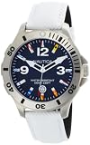 Nautica BFD White Diver Flag Blue Dial Men's Watch #N12568G