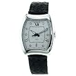 Bedat Womens 315010109 No 3 Steel Case Black Leather Diamond Accent Watch from Bedat