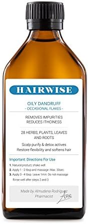 Oily & Dandruff - Occasional Flakes - Natural Plant Based Shampoo + Conditioner Treatment Hair Loss Solutions For Men and Women 270ml. / 9.1 fl.oz