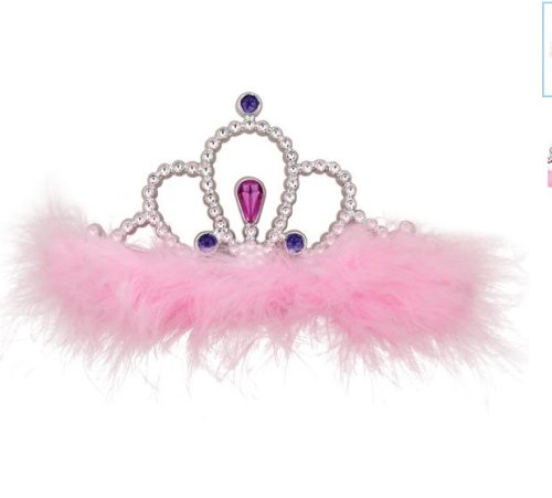Dog Tiara - Aria Maribou Tiara - Pink Feathers and Rhinestones