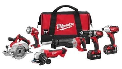 Milwaukee 2696-26 M18 Cordless LITHIUM-ION 6-Tool Combo Kit