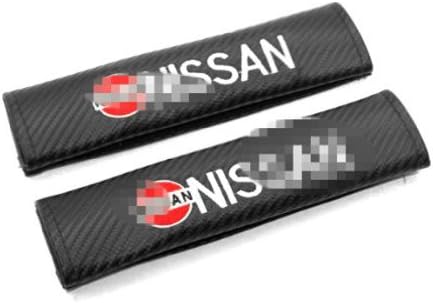 Harvard kid DIY Car Parts Carbon Fiber Seat Belt Cover Shoulder Pad Pads for Nissan