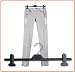5 New Wider Clip Trouser Clothes Coat Hangers to 39cm