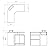 Beauty L-shaped Salon Reception Desk All Purpose Salon Spa Office Reception Counter - Sandia