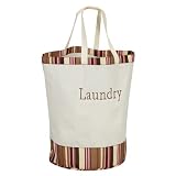 Whitney Design 5048 Round Laundry Hamper with Carrying Straps