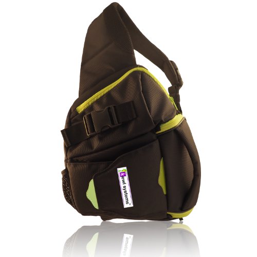 Dslr camera bag sling backpack - digital camera case bl…