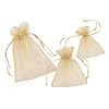 Organza-S�ckchen, creme, 13 x 10 cm, 12er-Pack