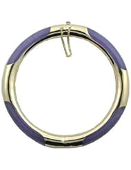 Lavender Jade Four Section Bangle, 14k Gold