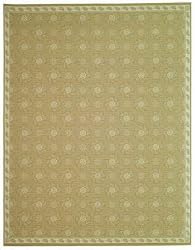 2'2" x 9'5" Runner Safavieh MSR1125B-210 Oat Color Machine Made Belgian "Martha Stewart Collection" Pinwheel Design Rug