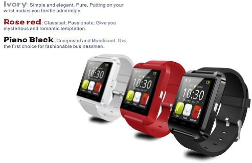 AMXBOBO U8 Model Touch Screen Bluetooth watch international Smart Wrist Wrap Watch Phone For Android OS G1-G8 MOTO HTC (piano black)