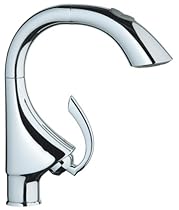 Hot Sale GROHE 32 073 000 K4 Dual Spray Pull-Out Kitchen Sink Faucet, Chrome