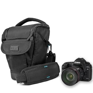 Deluxe Top-Loading dSLR ZOOM Holster Case for Canon EOS Models 7D / 5D / 5D Mark II / 50D / 40D / 30D / 20D / 10D Digital Cameras - BONUS VersaReader ALL-FORMAT Card Reader