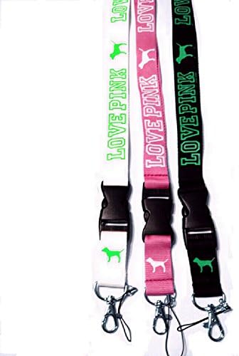 New Love Pink "Limited Selection" Lanyard Key Chain/ID Holder (3 Color Pack)