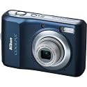 Nikon Coolpix L20 10MP Digital Camera with 3.6 Optical Zoom and 3 inch LCD (Navy Blue)