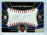 Jose Reyes Autograph 2004 Upper Deck Sweet Spot Signatures Autographed Baseball Leather Card #SS-JR / New York Mets / Miami Marlins