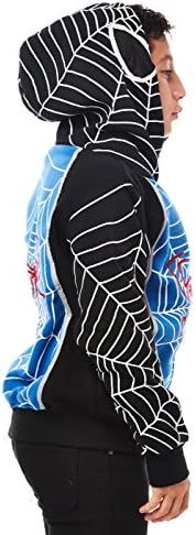 Boys Kids Children Youth Great Spider Man Mask Zipper Hoodies (8, Blue (HK92125))