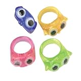 Neon Wiggle Eyes Rings