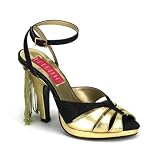 4 Inch Heel Sexy Caberet Fringe Sandal Shoes High Heel Peep Toes Black Pink Red