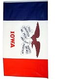 Large New 2x3 Iowa State Flag US USA American Flags