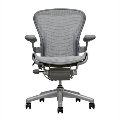 Herman Miller Aeron Basic Chair With Titanium Base