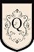 Monogram Estate Size Flag - Q