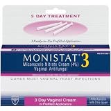 Monistat 3 Vaginal Antifungal Medication, 0.18-ounce, 3 Prefilled Applicators