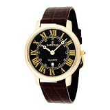Sartego Hommes SED612R Tol&egrave;de bracelet en cuir Montre &agrave; quartz