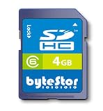 Electronics : ByteStor 4GB SDHC Class 6 Memory Card