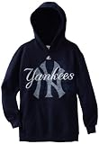 MLB Boys' New York Yankees Game Day Intensity Hooded Fleece Pullover (Athletic Navy, Large)